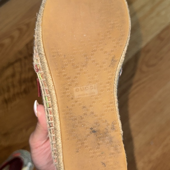 Gucci Beige Gg Tian Espadrilles Flats - Picture 4 of 6